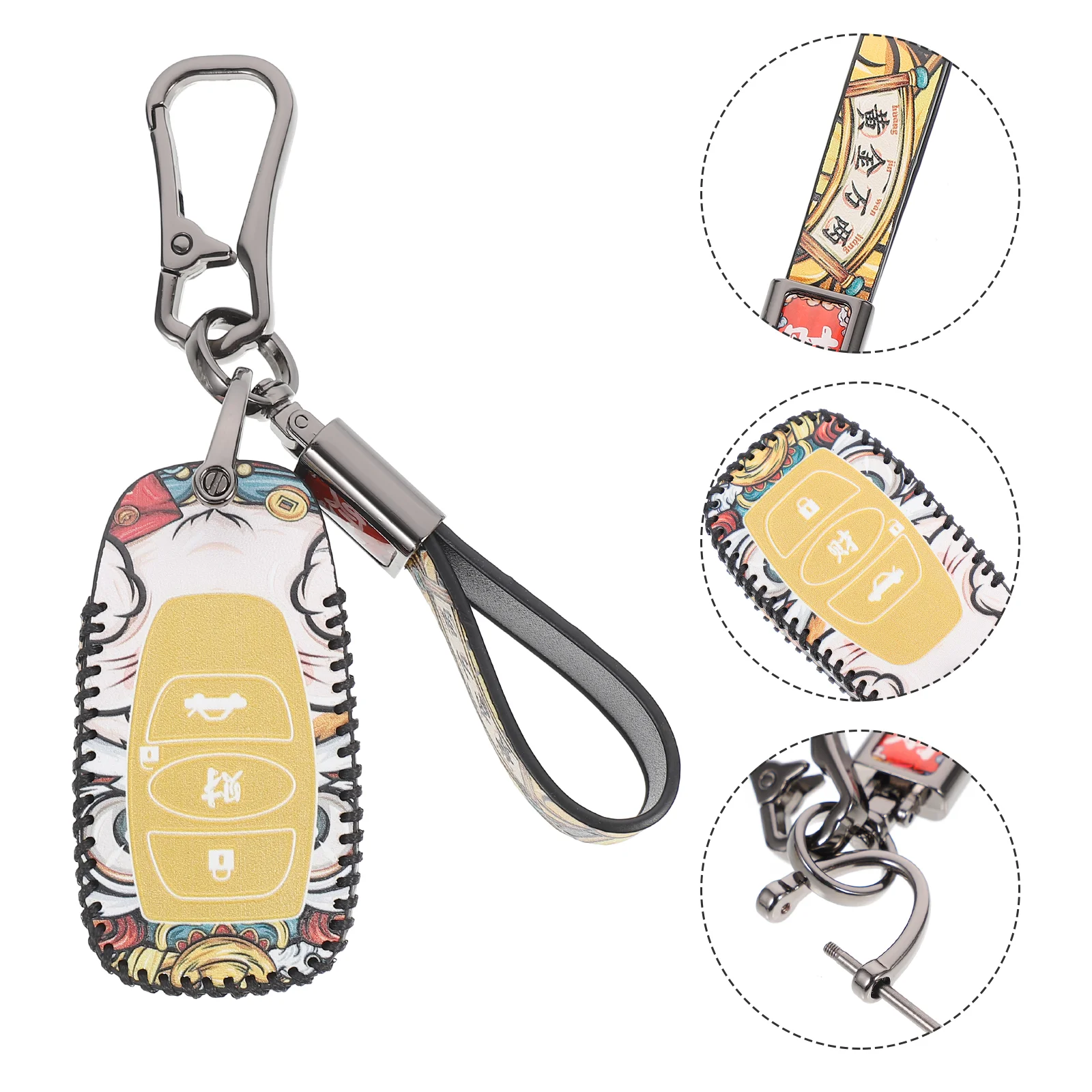 

Car Key Chain Case Practical Auto Key Fob Protector Useful Car Key Holder