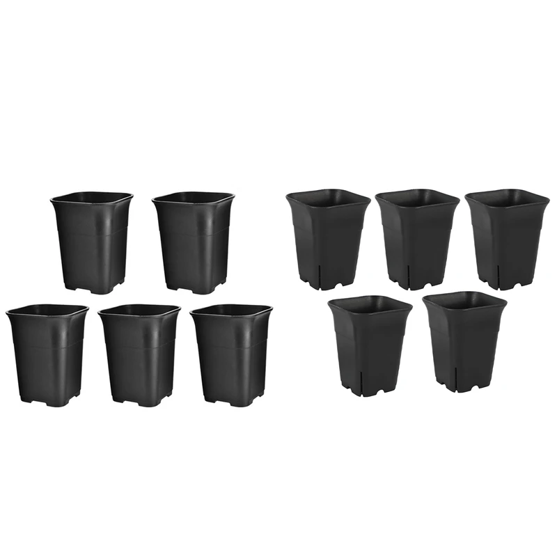 

10 шт., мини-горшок для растений с высокой талией