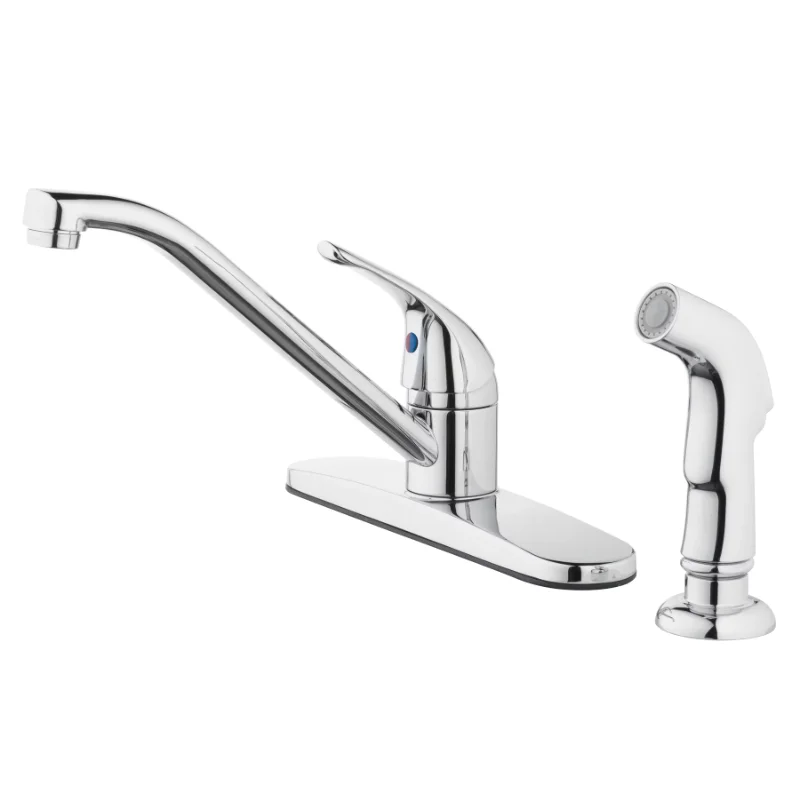 

Mainstays 8" Widespread Single Handle Kitchen Faucet with Side Spray, Chromemodern kitchen faucet