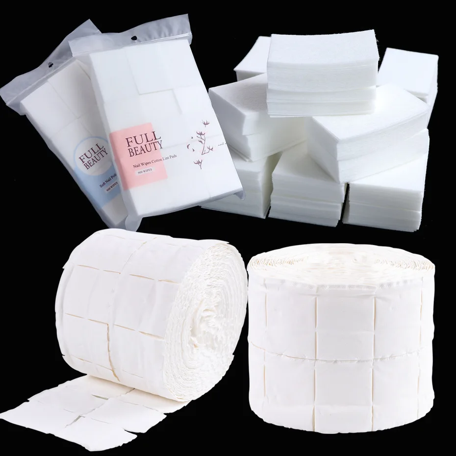 

Nail Removal Cotton Paper Soft and Hard 2 Types Nail Quick Removal Natural Fiber Cotton Nail Removal Towel