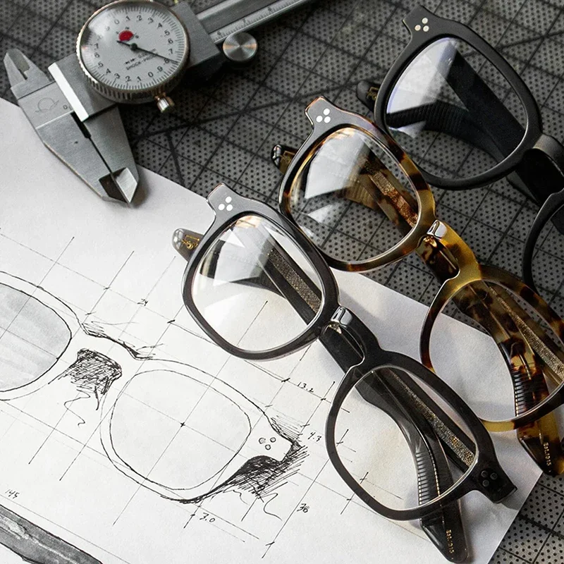 Новинка женские дизайнерские оправы ручной работы MOMZ мужская мода классические