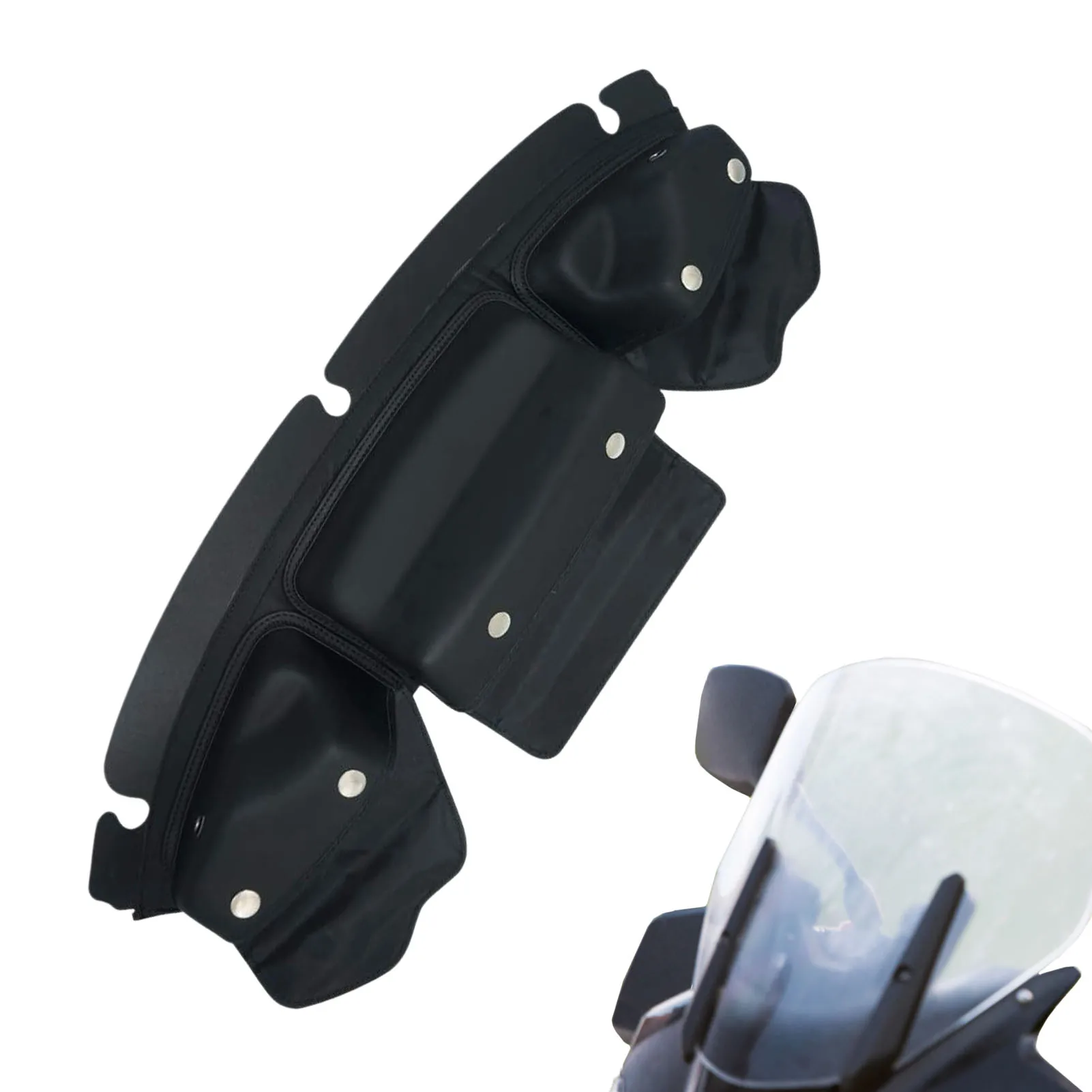 

Windshield Bag Pouch Fairing Bag With Windshields Fit For 2014-2019 Electra Glide＆Street Glide＆Trike Models Black
