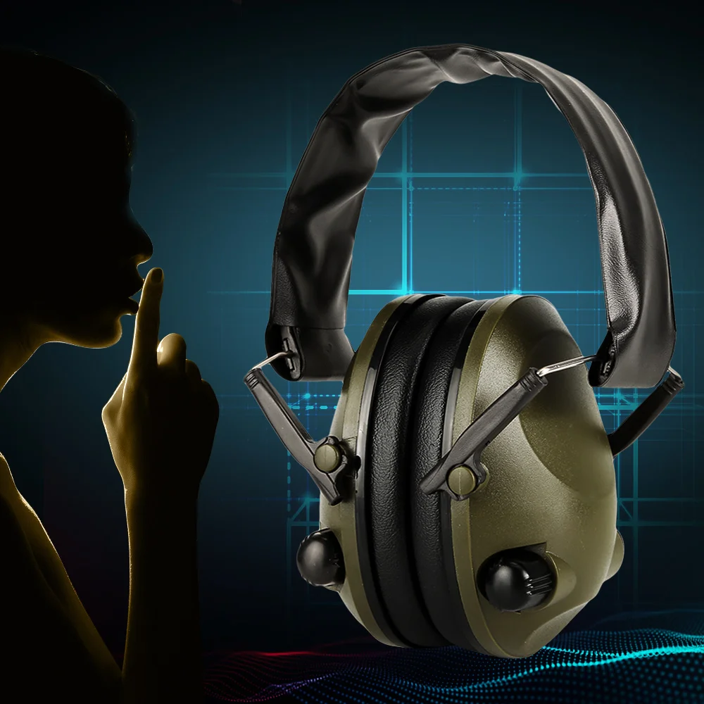 

Ear Muffs Headset Protector Electronic Damper Sports Shooting Earmuffs Hunting Headphones Tactical Electronic Hearing Protection
