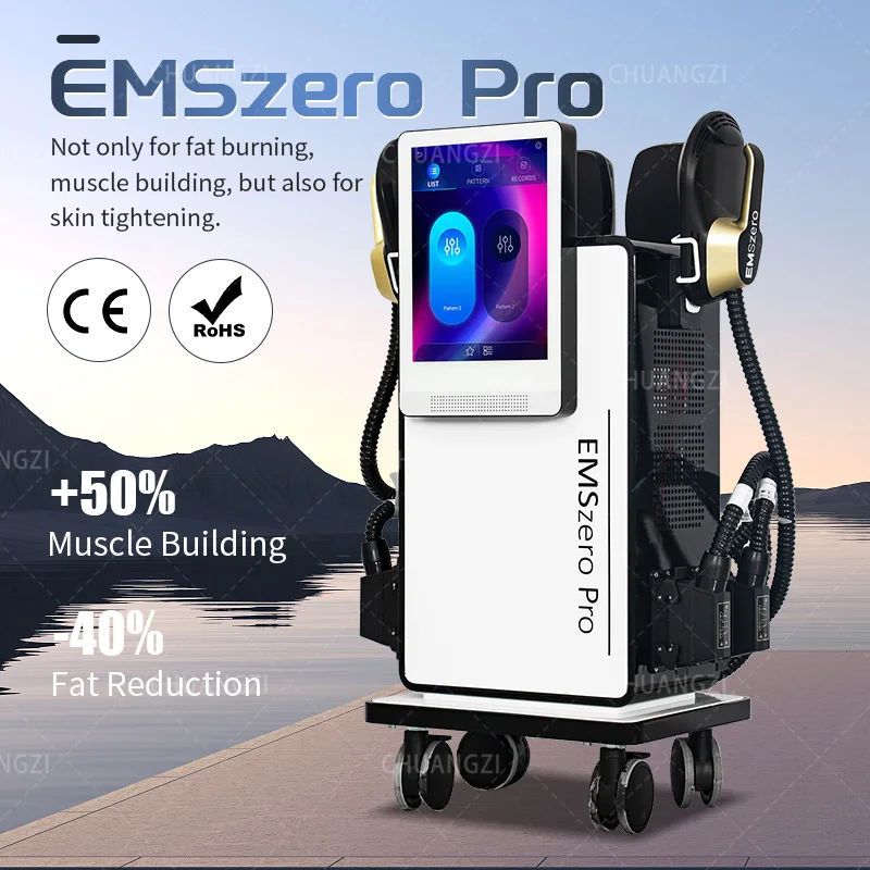 Маленький экран новая EMS RF Sculpt Machine 6500 Вт EMSZERO электромагнитная тазовая подушечка