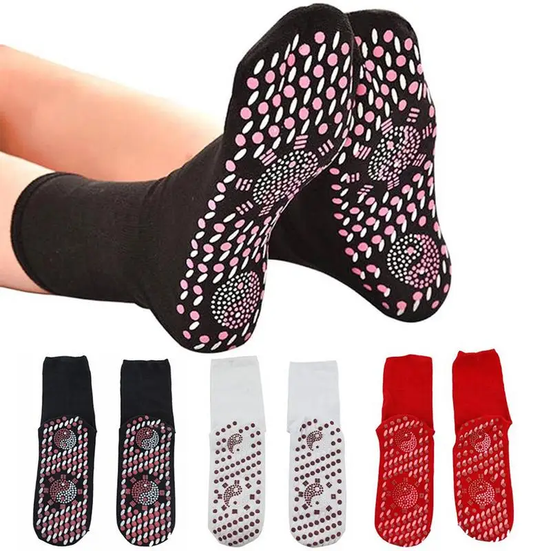 

Sports Massage Socks Comfortable Breathable Tourma&line Magnet Therapy Massager Winter Self-Heating Health Foot Care Socks