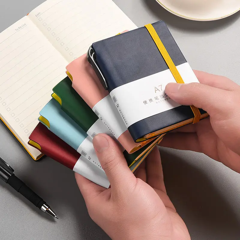 

Женский Еженедельный школьный толстый бизнес-журнал на 200 страниц красивый для женского ноутбука Карманы мини-журнал портативный маленький