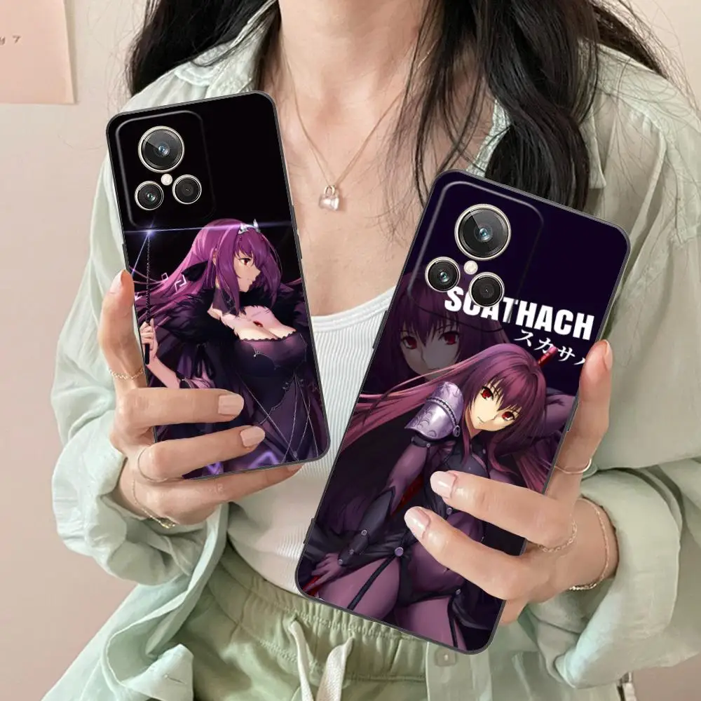 Фото Чехол для телефона FGO Scathach Skadi для Realme GT 8 Neo Pro C75 73 71 C67 65 C55 53 C35 31 C20 15, мягкий противоударный чехол из ТПУ №4