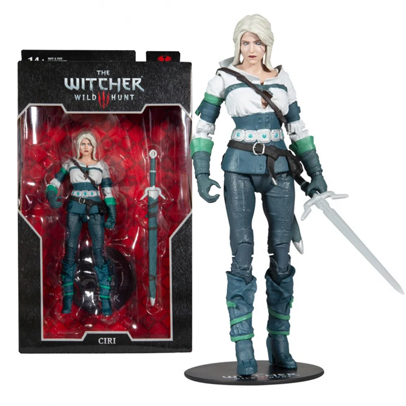 

Genuine The Witcher Action Figure Wild Hunt Ciri Elder Blood Collection Model Ornament Anime Action Figure Toys for Children