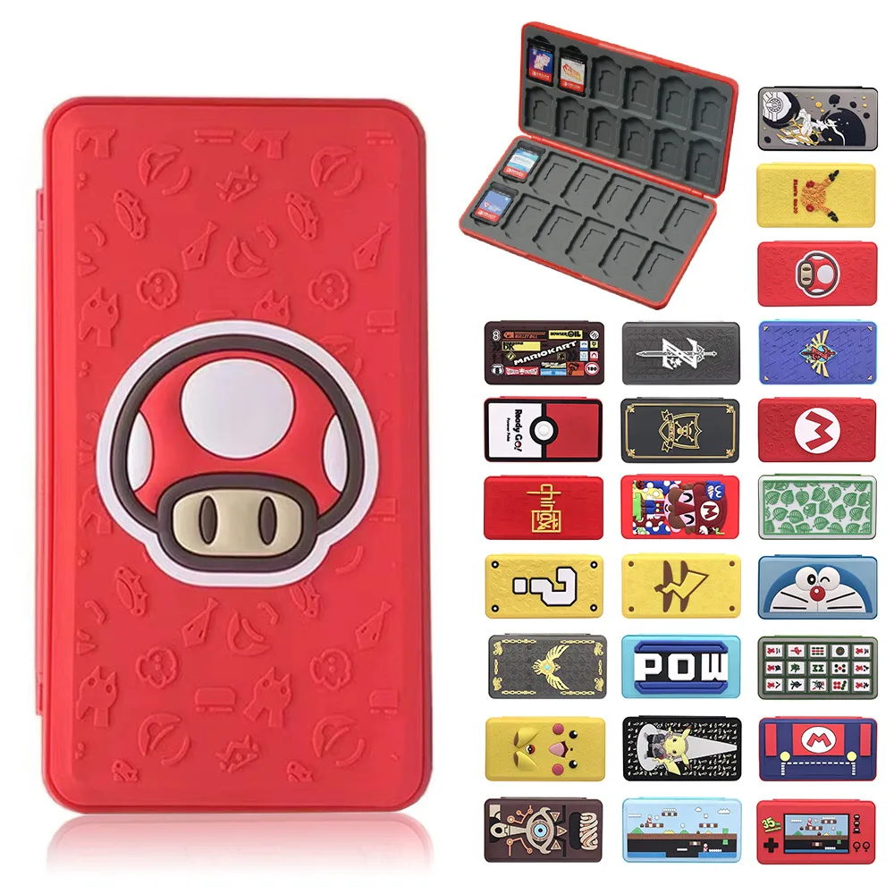 

24-Slot Switch Game Card Case For Switch Game Cards & Micro SD Cards, Games Card Holder Organizer for Switch, Lite & OLED Games