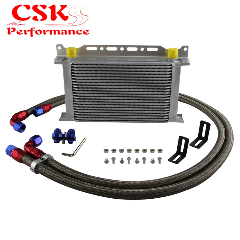 

22 Row 10AN Oil Cooler Mount Kit Fits for BMW E36 6cyl 92-98 E46 M3 E90 335i 01-06 E92 E93 335i 07-12 E82 135i 1M 08-13