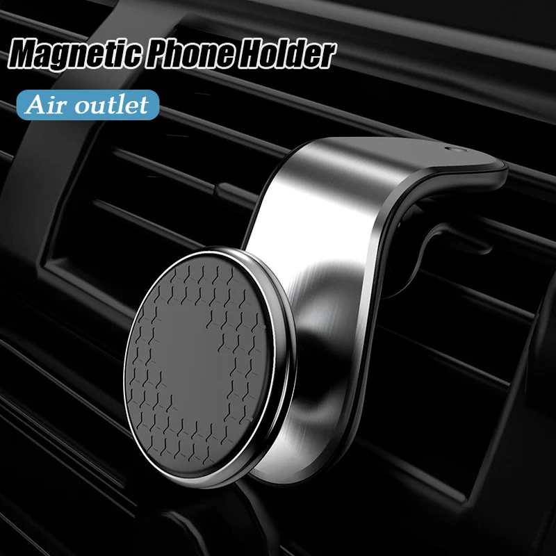 

Car Magnetic Phone Holder Air Vent Clip 360 Rotation Mount GPS Navigation Stand Bracket for Xiaomi IPhone 13 Samsung S22
