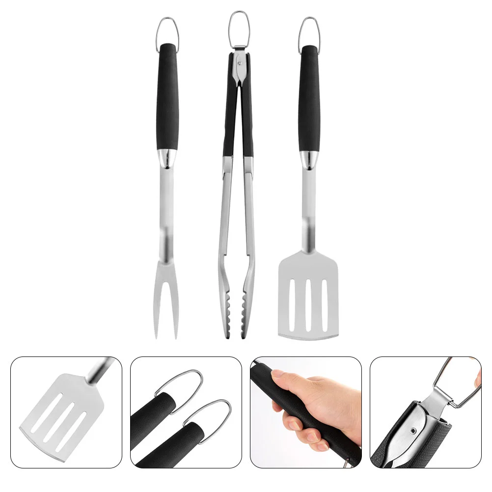 

Bbq Barbecue Grill Tools Set Tongs Kit Utensils Outdoor Accessories Buffet Steak Heavy Basic Grilling Tong Clamps Duty Bread