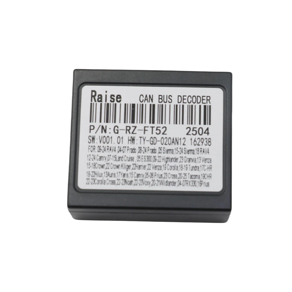 Canbus Box RZ-FT01 RZ-FT52 для Toyota Corolla Camry CHR RAV4 LAND CRUISER Android автомобильный радиоприемник жгут проводов кабель питания