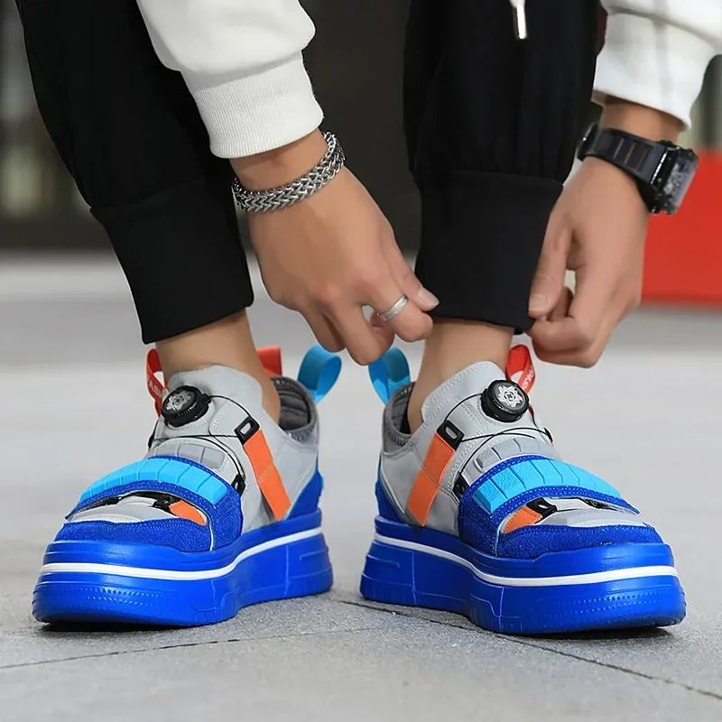 INS High Street обувь для скейтбординга мужские кожаные модные кроссовки на толстой