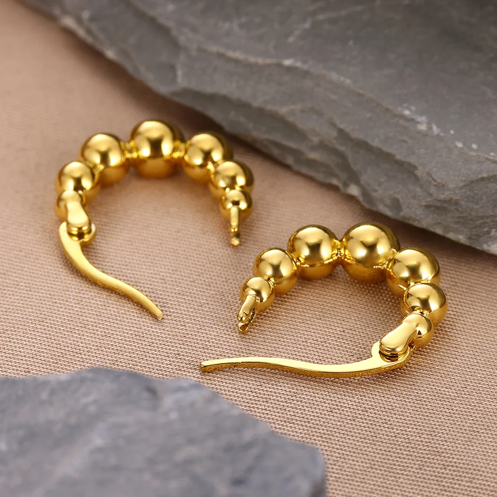 Крошечные серьги-кольца из бисера для женщин Модная бижутерия круглые серьги