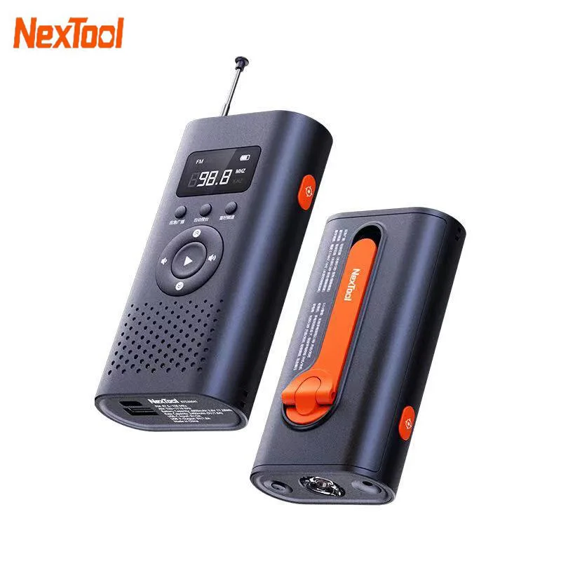

Nextool 6-в-1 AM FM-радио фонасветильник ручное поколение энергии аварийное оповещение лазерсветильник свет 4500 мАч Внешний аккумулятор для улицы