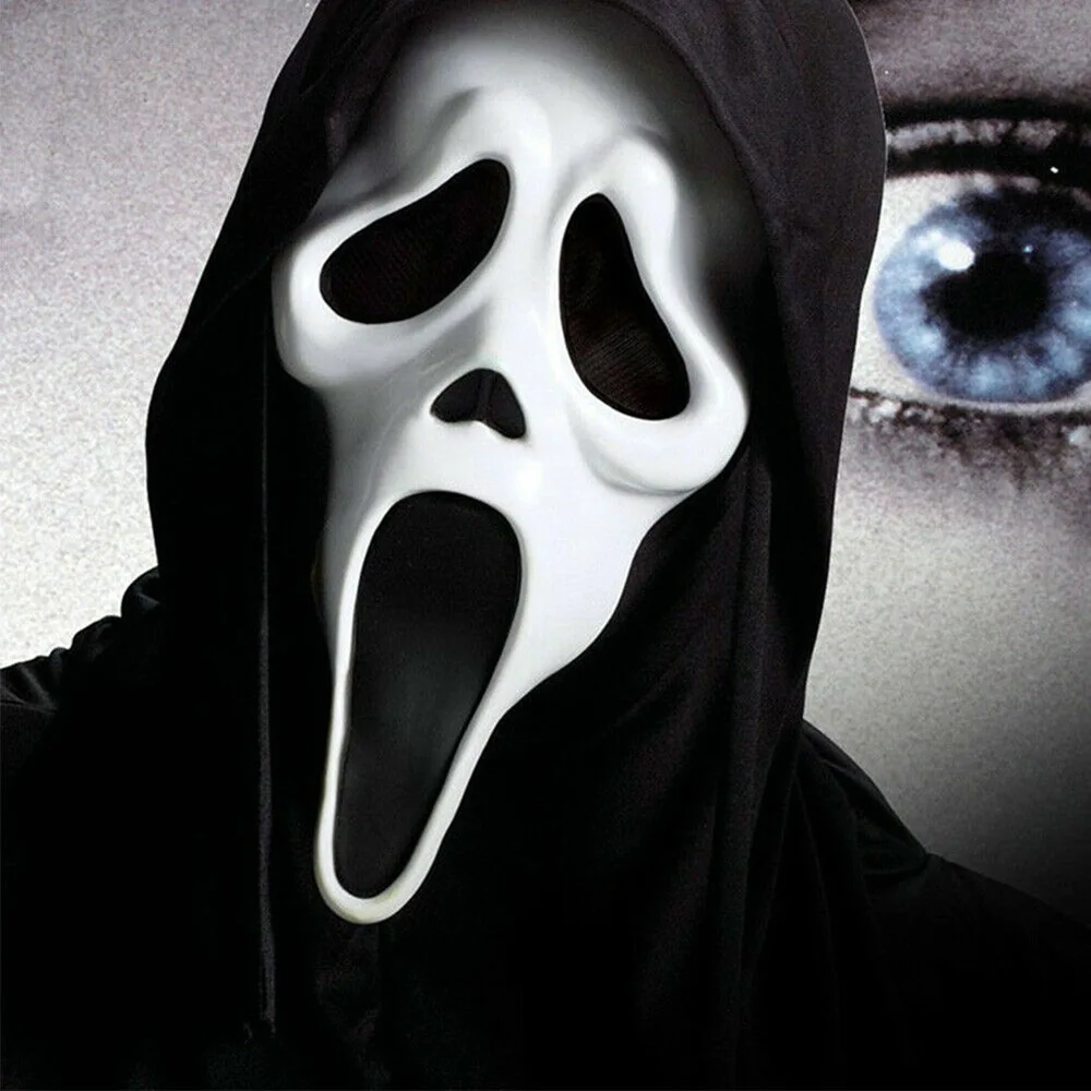 

Movie Scream Billy Loomis Killer Halloween Party Horrible Scary Mask Hood Cosplay Costume Advanced Version Vinyl Masks Prop