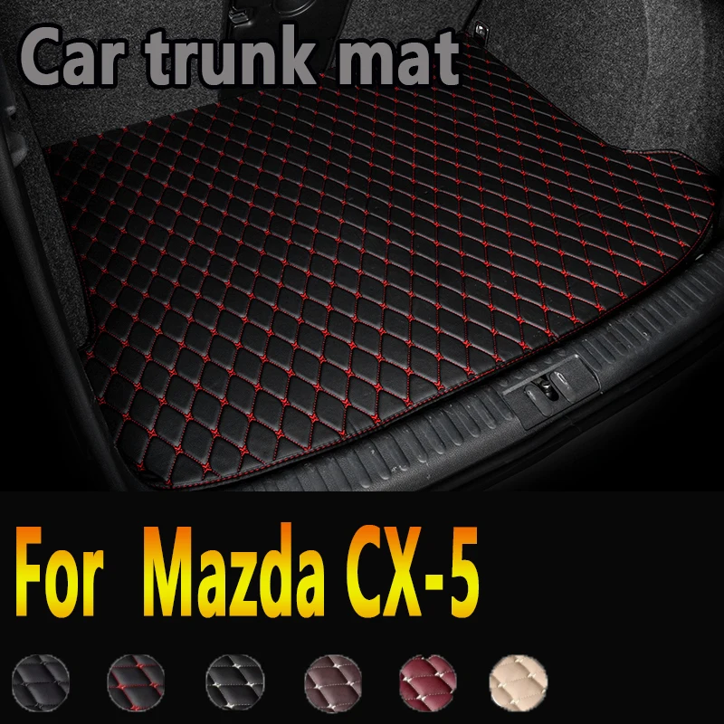 Кожаный задний коврик для Mazda CX-5 CX5 CX 5 KF 2017 2018 2019 2020 2021