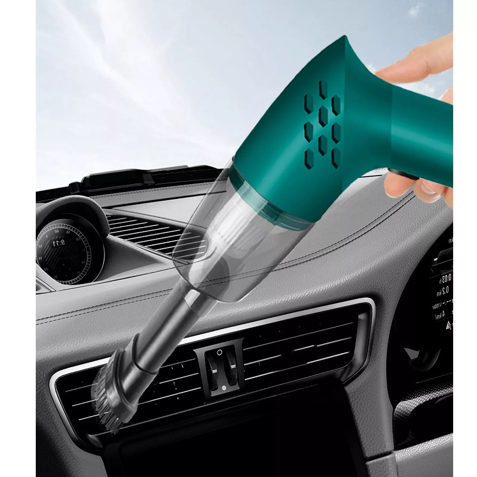 

NEW2023 Wireless Car Vacuum Cleaner Cordless Handheld Auto Vacuum Home & Car Dual Use Mini Vacuum Cleaner With Built-in Batt