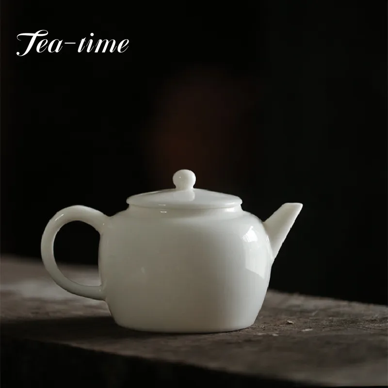

250 мл семейный чайник ручной работы, горизонтальный чайник с фильтром, керамическая чайница, маленький чайник, домашний набор посуды для чая кунг-фу