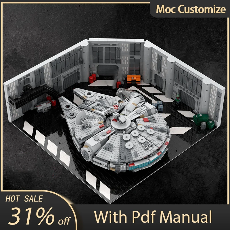 4963 шт. Star Battle Moc 75257 SW док-станция со звездой смерти для Milennium Falcon строительные