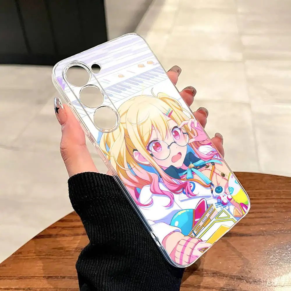 Фото Чехол для телефона Tenma Saki Game P-Project S-Sekai для Samsung A10,12,20,21S,30,31,40,50,51,52,70,71, прозрачный чехол №3