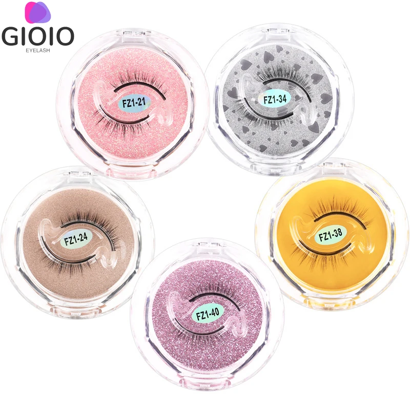 

GIOIO Reusable Self-adhesive False Eyelashes Waterproof Adhesive Tape Eye Lashes To Wear No Glue Needed Natural Make-up Tools