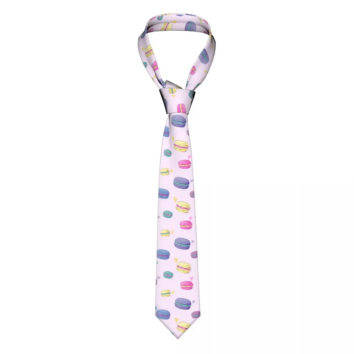 

Macaroons Sweets Unisex Neckties Slim Polyester 8 cm Wide Neck Tie for Mens Daily Wear Cravat Wedding Accessories Gift