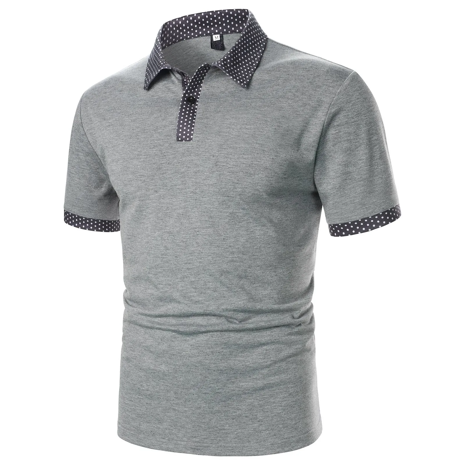 

Футболка мужская классического кроя, хлопок, одежда в стиле преппи, для работы, занятий спортом на открытом воздухе, гольфа, тенниса