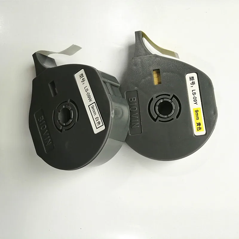 BIOVIN оригинальная кассетная лента для этикеток LS-06W/Y LS-09W/Y LS-12W/Y белая желтая