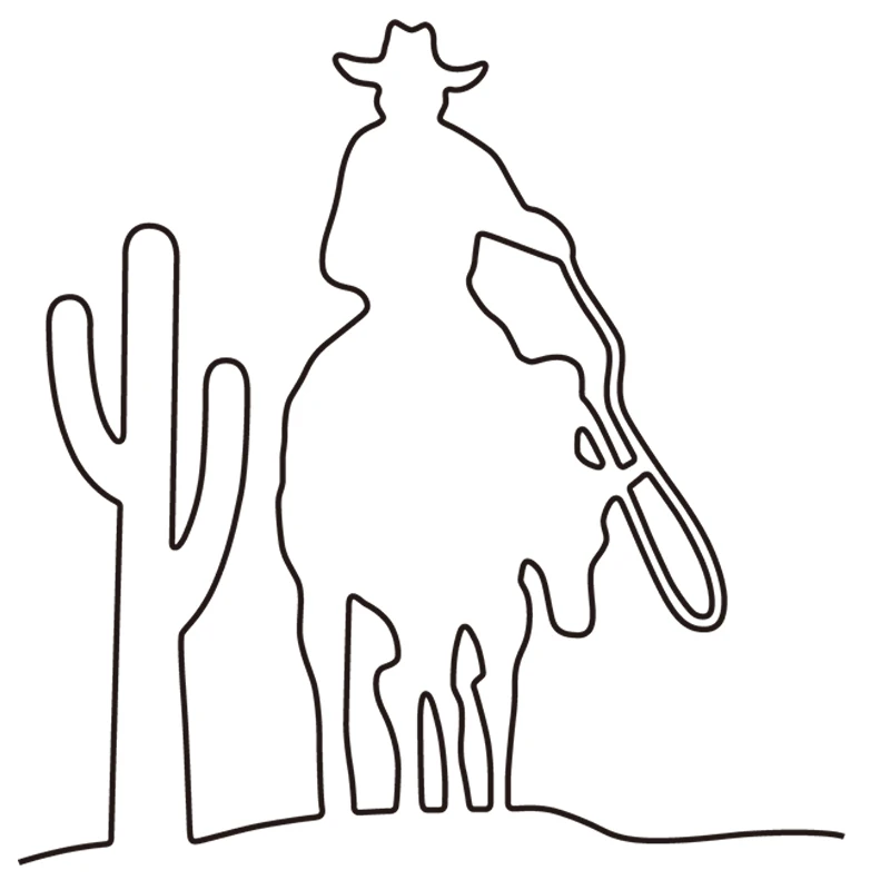 Новинка 2021 металлические пресс-формы в форме ковбойской лошади и силуэтов