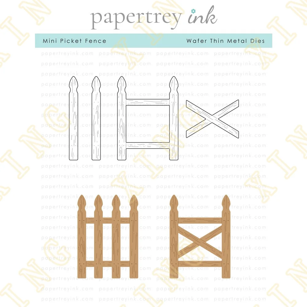 

Mini Picket Fence Metal Cutting Dies Scrapbook Diary Decoration Stencil Embossing Template Diy Greeting Card Handmade 2022 New