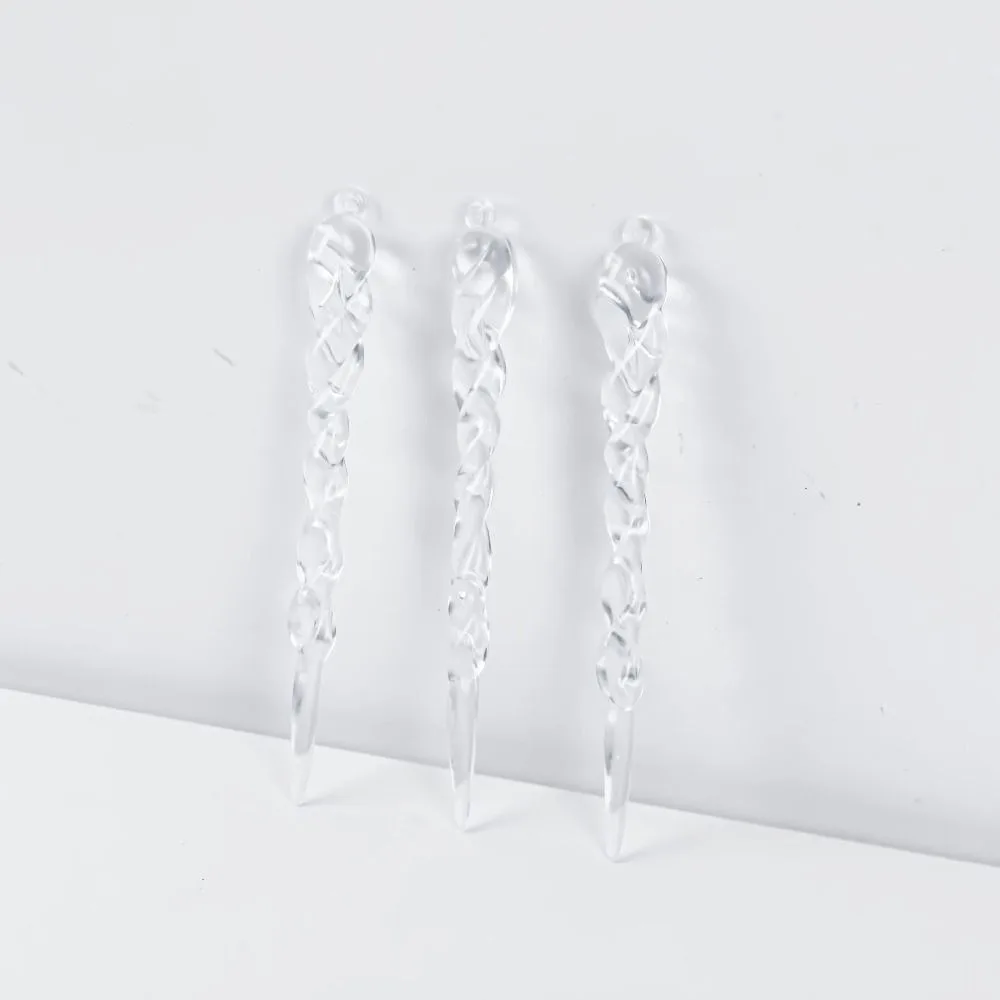 12 шт. акриловый прозрачный креативный Потолочный декор в виде сосулек см