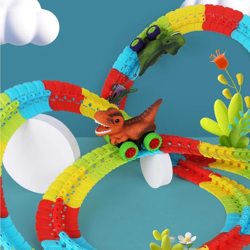 Динозавр с антигравитационным автомобилем динозавр Детские обучающие игрушки