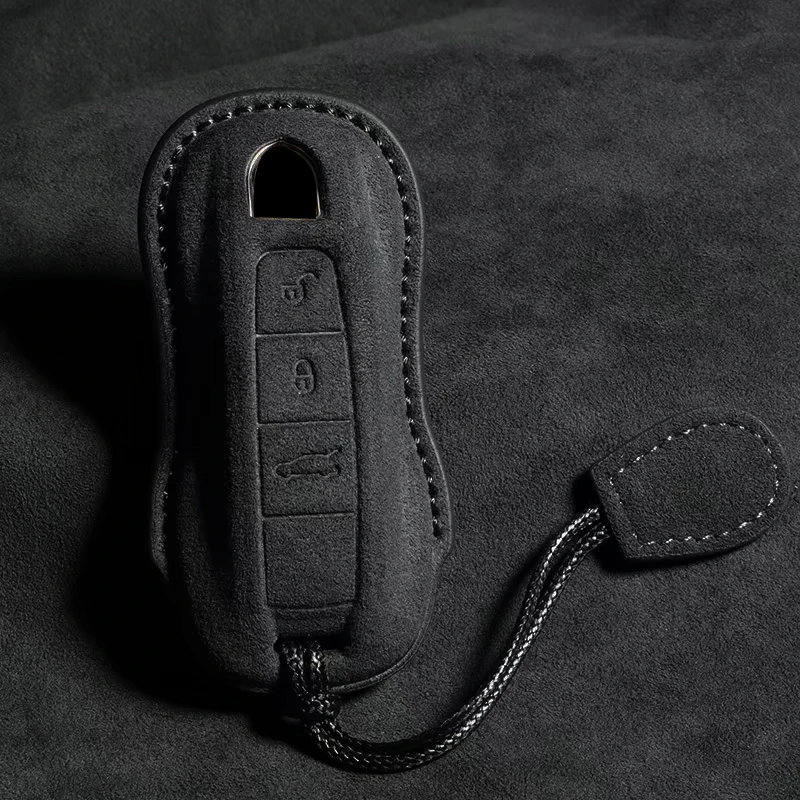 

Кожаный Чехол Для Ключей Porsche, Совместимый С Моделями Panamera, Spyder, Carrera, Macan, Cayman, Cayenne, 911, 970, 981, 991