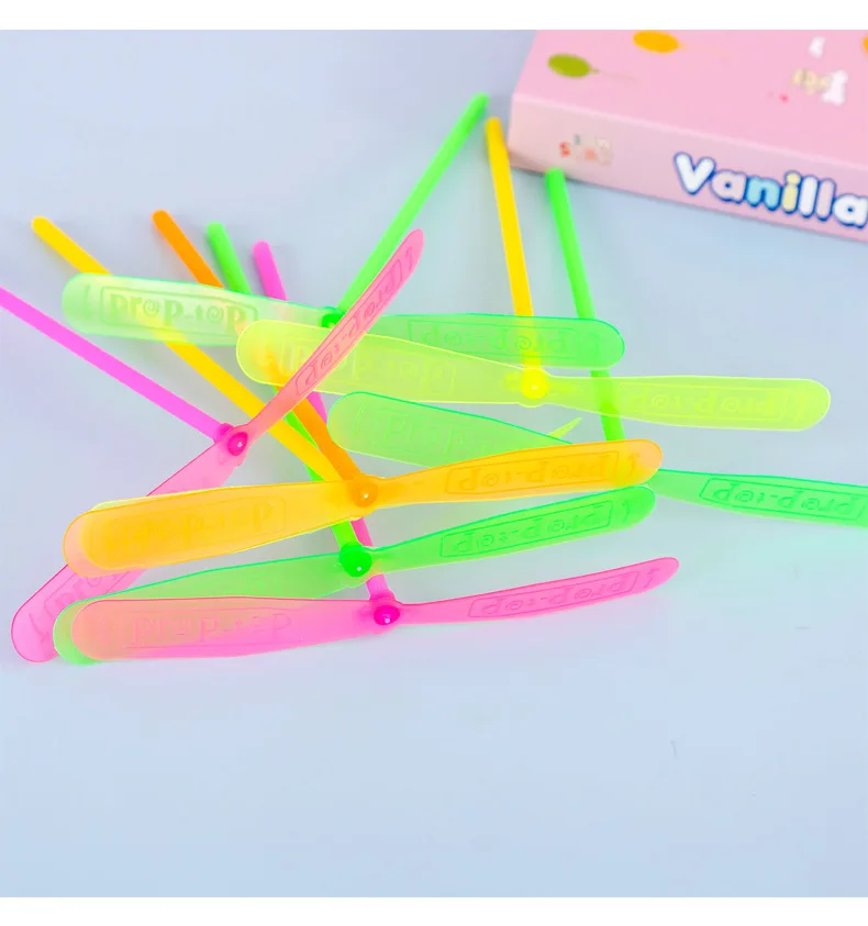 10 шт. Новинка Пластиковые бамбуковые стрекозы пропеллеры для улицы классическая