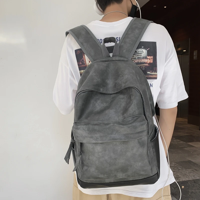 Xiaomi Women Man Backpack Soft Leather Men's Backpacks Girl Luxury Designer Back Pack Laptop Bag Large Capacity Travel Bag