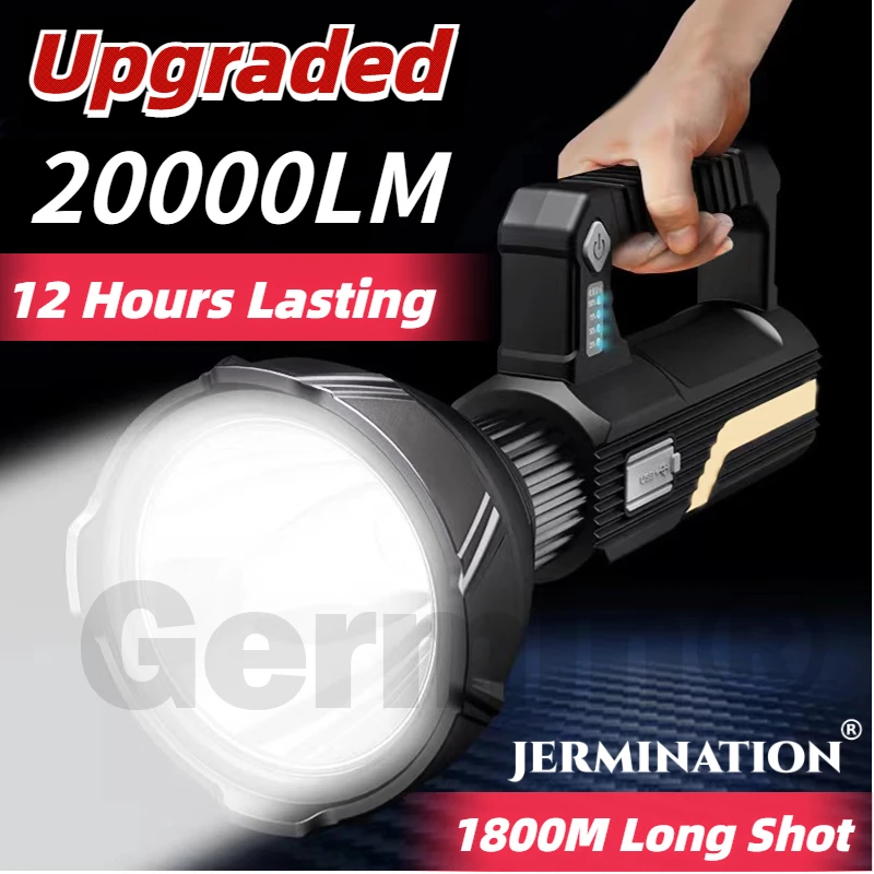 

[Strong Tripod] [2000LM] [1000M Long Shot] 3 Modes Switch Super Bright Camping Light Flashlight for Outdoor Adventure