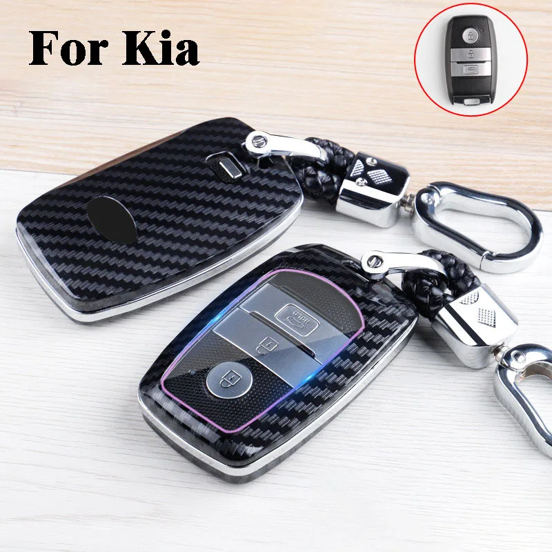 

Car Key Case Cover For Kia Optima Sorento Squeak Niro Soul Ceed Rio5 Sportage R K2 KX3 K4 K5 KX5 KX7 K3S Cerato Picanto Sedona