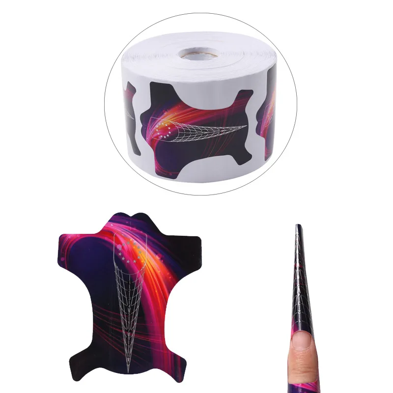 

200 шт., лазерные наклейки для наращивания ногтей