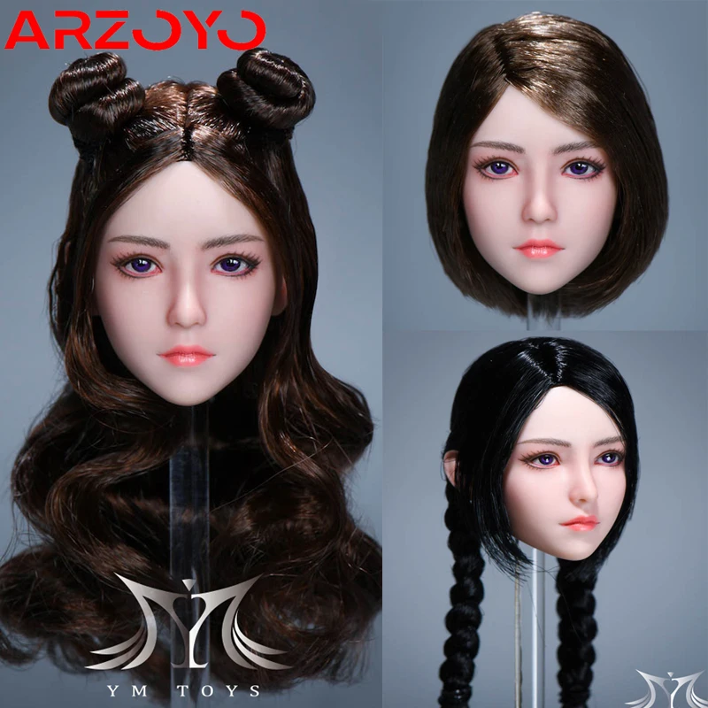 YMTOYS YMT070, 1/6, маленькая девочка, лепка головы, резьба, модель, подходит для 12 дюймов TBL PH JO, Женский солдат, бледная фигурка тела