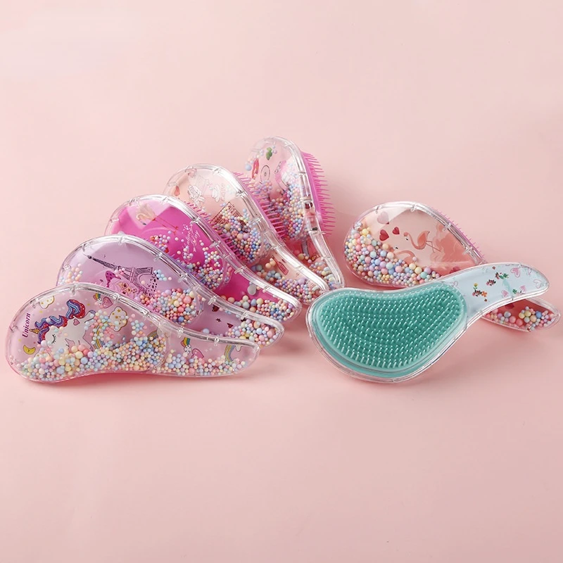 

New Small TT Hair Care Comb High Quality Anti-knot Massage Hair Comb Cartoon Unicorn Cute Hairdressing Comb for Kids