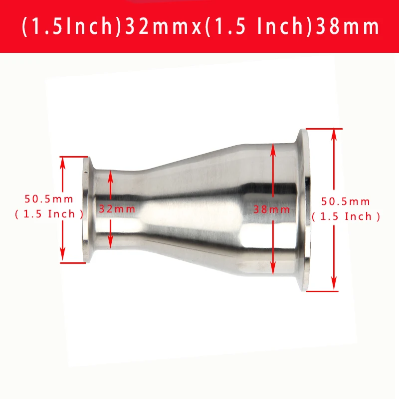 

Редуктор соединитель нержавеющая сталь Tri Clamp 19-38 мм