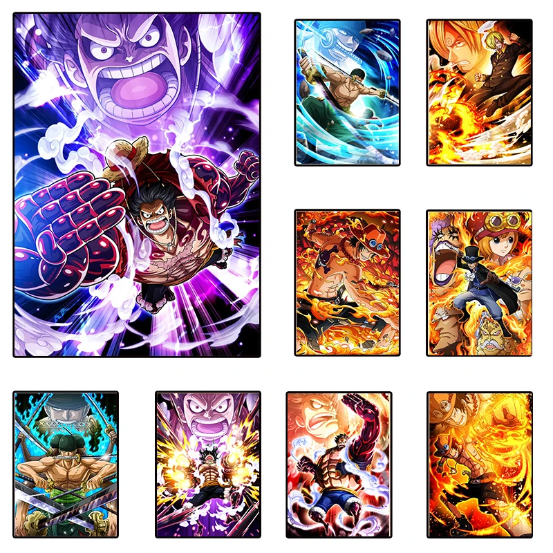 

Цельный плакат Классический Аниме Луффи Зоро холст живопись роспись Гостиная Современный домашний декор настенное искусство картина укра...