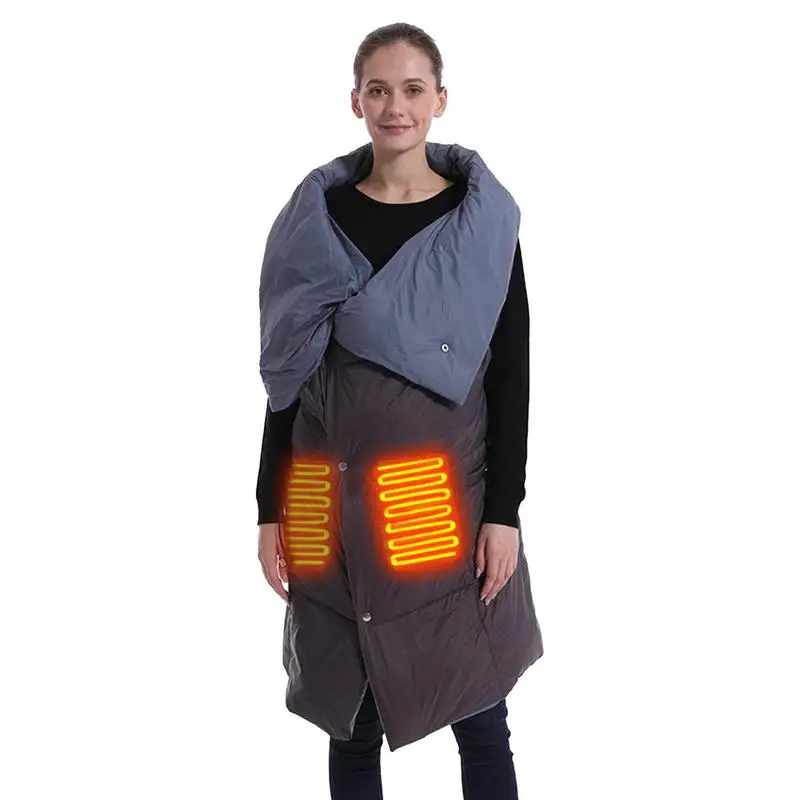 

Heating Vest USB Heating Vest Electric Heating Shawl Multifunctional Heated Throw Blanket For Men And Women Portable &