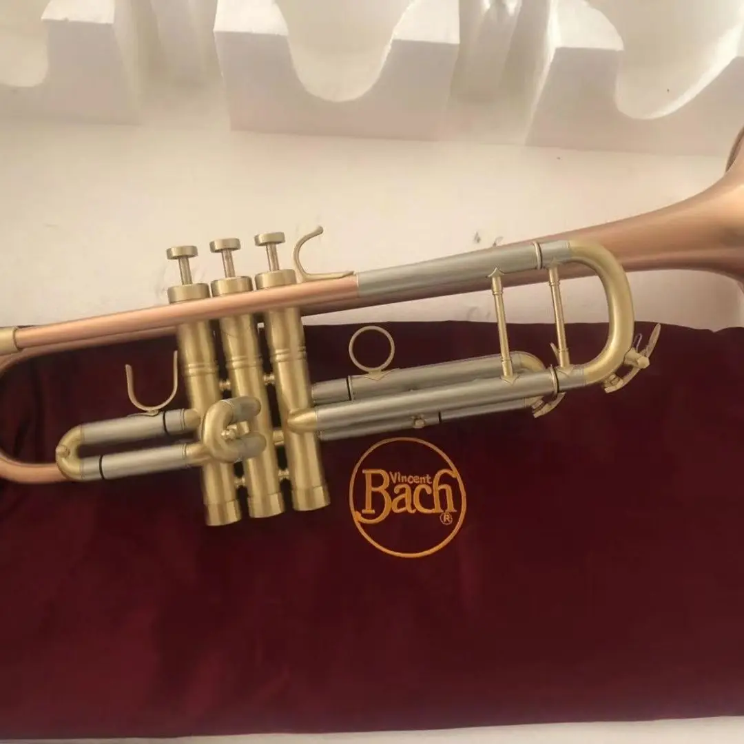 

USA Bach high quality Trumpet Model 37 aggravate Phosphor copper LT180S-37 Trumpete trompete with Original Case free Shipping