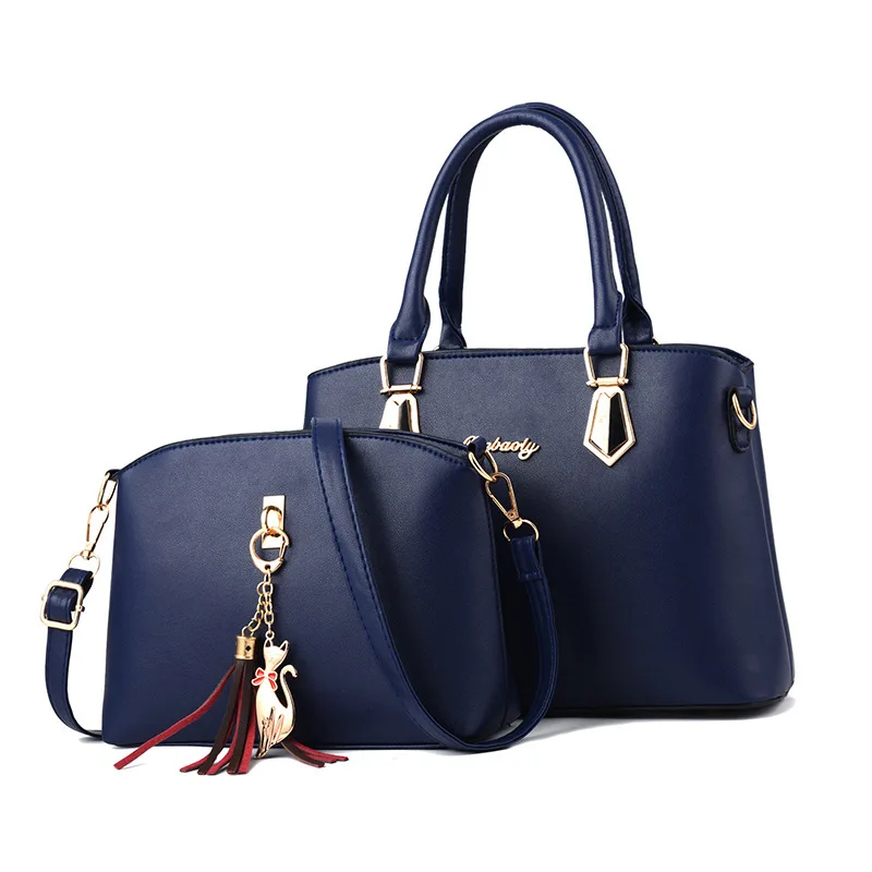 

2-piece women's bag set 2023 New Trend Fashion Simple Large Capacity Handbag Single Shoulder Crossbody Bag sacbolsos aesthetic
