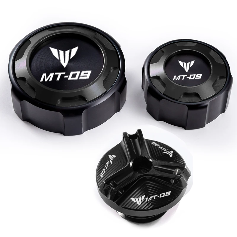 Для Yamaha MT 09 MT-09 mt09 sp 2021-2024 Аксессуары для мотоциклов Защита передней и задней тормозной жидкости с ЧПУ и крышка маслозаливной горловины