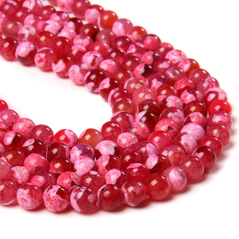 

Suino натуральный огонь Агатовые камни Micangas для биджутерии Браслеты Серьги бусины для изготовления ювелирных изделий