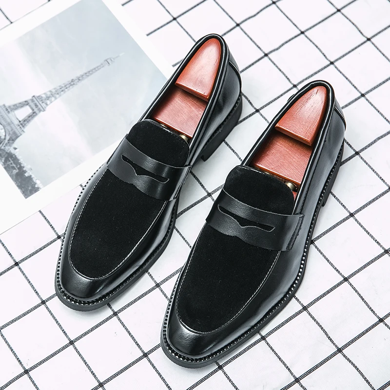 

2023 New Luxury Men's Shoes Mens Dress Leather Shoes Mens Business Formal Wedding Party Shoes Louboutins Large Size 38-48